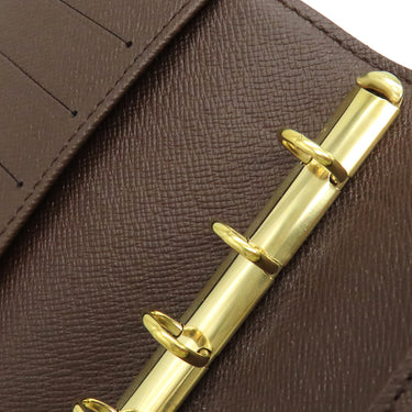 ルイヴィトン LOUIS VUITTON アジェンダ PM R20700 ダミエエベヌ ダミエキャンバス 手帳カバー 茶 システム手帳 ダイアリー スケジュール帳