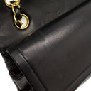 シャネル CHANEL マトラッセ 25 Wチェーン A01112 ブラック ラムスキン ショルダーバッグ ゴールド金具 黒 ダブルフラップ ダブルチェーン