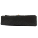 シャネル CHANEL マトラッセ 25 Wチェーン A01112 ブラック ラムスキン ショルダーバッグ ゴールド金具 黒 ダブルフラップ ダブルチェーン