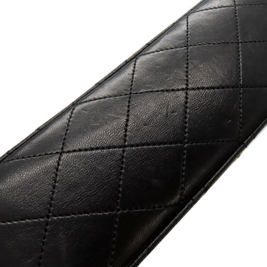 シャネル CHANEL マトラッセ 25 Wチェーン A01112 ブラック ラムスキン ショルダーバッグ ゴールド金具 黒 ダブルフラップ ダブルチェーン