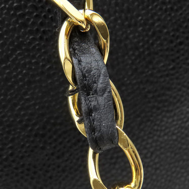 シャネル CHANEL ココマーク チェーン トートバッグ ブラック キャビアスキン トートバッグ ゴールド金具 黒 チェーンショルダー