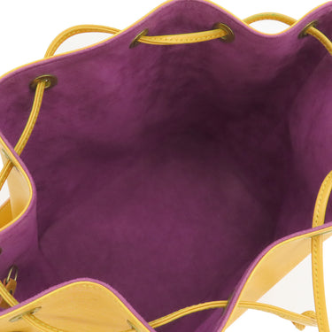 ルイヴィトン LOUIS VUITTON プチノエ M44109 タッシリイエロー エピレザー ショルダーバッグ ゴールド金具 巾着 黄