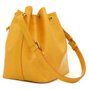 ルイヴィトン LOUIS VUITTON プチノエ M44109 タッシリイエロー エピレザー ショルダーバッグ ゴールド金具 巾着 黄