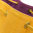 ルイヴィトン LOUIS VUITTON プチノエ M44109 タッシリイエロー エピレザー ショルダーバッグ ゴールド金具 巾着 黄