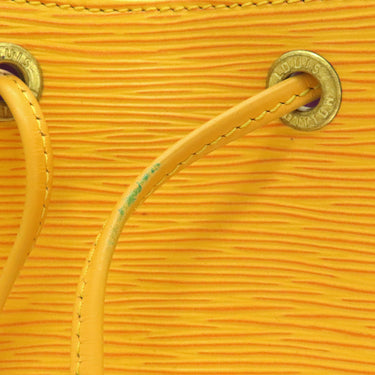 ルイヴィトン LOUIS VUITTON プチノエ M44109 タッシリイエロー エピレザー ショルダーバッグ ゴールド金具 巾着 黄