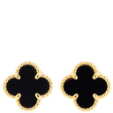 ヴァンクリーフアーペル Van Cleef & Arpels スウィート アルハンブラ VCARA44900 ブラック×イエローゴールド K18YG オニキス ピアス 750YG 18K オニキス