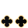 ヴァンクリーフアーペル Van Cleef & Arpels スウィート アルハンブラ VCARA44900 ブラック×イエローゴールド K18YG オニキス ピアス 750YG 18K オニキス
