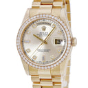 腕時計 ロレックス ROLEX デイデイト 36 118348A 自動巻き メンズ K番 K18YG無垢 純正ダイヤ シャンパン