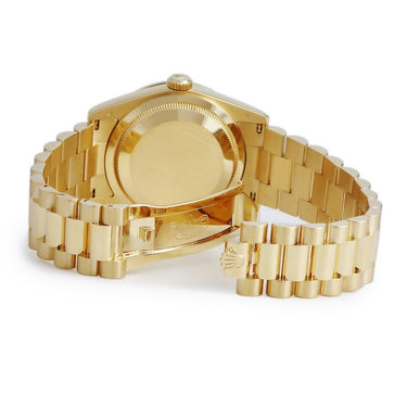 腕時計 ロレックス ROLEX デイデイト 36 118348A 自動巻き メンズ K番 K18YG無垢 純正ダイヤ シャンパン