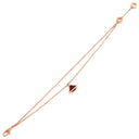 ブルガリ BVLGARI ディーヴァ ドリーム ローズゴールド K18PG カーネリアン #SM ブレスレット Wチェーン Au750 18K