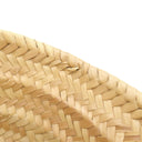 ロエベ LOEWE バスケットバッグ スモール ナチュラルXタン ラフィア カーフ ハンドバッグ シルバー金具 茶 かごバッグ