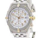 腕時計 ブライトリング BREITLING クロノマット ビコロ B13050 自動巻き メンズ OH済 K18YG×SS ホワイト 白 アラビア コンビ デイト