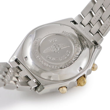 腕時計 ブライトリング BREITLING クロノマット ビコロ B13050 自動巻き メンズ OH済 K18YG×SS ホワイト 白 アラビア コンビ デイト