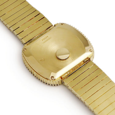 腕時計 ピアジェ PIAGET ミニ ウォーホル 75121 クオーツ メンズ OH済 K18YG無垢 ダイヤ ルビー イエローゴールド ヴィンテージ