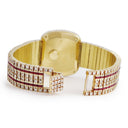 腕時計 ピアジェ PIAGET ミニ ウォーホル 75121 クオーツ メンズ OH済 K18YG無垢 ダイヤ ルビー イエローゴールド ヴィンテージ