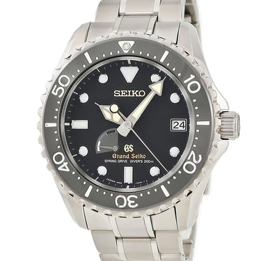 腕時計 グランドセイコー Grand Seiko スプリングドライブ ダイバーズ SBGA031 9R65-0AN0 自動巻き メンズ 黒 デイト パワーリザーブ