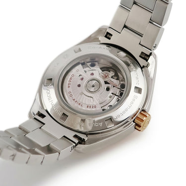 腕時計 オメガ OMEGA シーマスター アクアテラ 231.20.34.20.01.003 自動巻き レディース K18RG×SS コンビ ブラック デイト