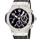 腕時計 ウブロ HUBLOT ビッグバン スチール 301.SX.130.RX 自動巻き メンズ クロノグラフ ブラック スモールセコンド デイト