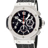 腕時計 ウブロ HUBLOT ビッグバン スチール 301.SX.130.RX 自動巻き メンズ クロノグラフ ブラック スモールセコンド デイト
