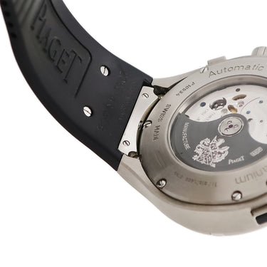 腕時計 ピアジェ PIAGET ポロ 45 クロノグラフ P10534 G0A34002 自動巻き メンズ ブラック バー デイト 2タイムゾーン表示