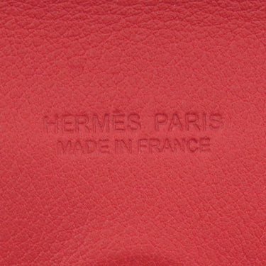 エルメス HERMES ビルクリップ ピンク×レッド スイフト マネークリップ バイカラー