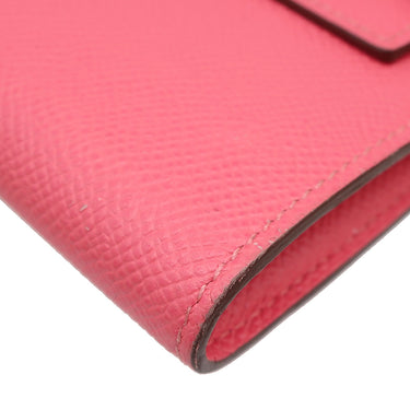 エルメス HERMES ケリーウォレット ロング ローズアザレ ヴォーエプソン 長財布 ゴールド金具