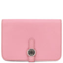 エルメス HERMES ドゴン コンパクト ピンク トゴ 二つ折り財布 シルバー金具