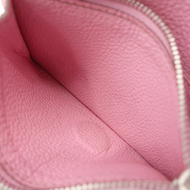 エルメス HERMES ドゴン コンパクト ピンク トゴ 二つ折り財布 シルバー金具