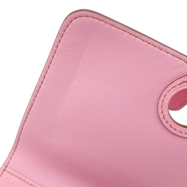 エルメス HERMES ドゴン コンパクト ピンク トゴ 二つ折り財布 シルバー金具