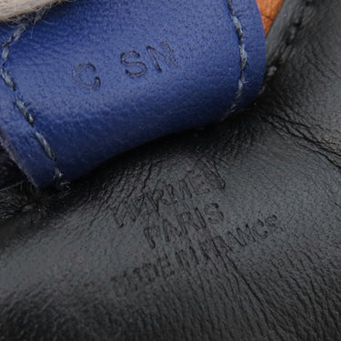 エルメス HERMES ロデオPM ブラック×ブルーサフィール×ゴールド アニューミロ バッグチャーム 黒 青 茶