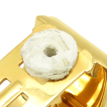 エルメス HERMES エマイユ ネイビーXゴールド GP 七宝焼き イヤリング 七宝