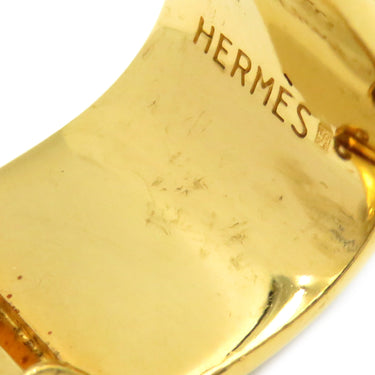 エルメス HERMES エマイユ ネイビーXゴールド GP 七宝焼き イヤリング 七宝