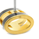 エルメス HERMES ポップアッシュ Hピアス ブラックXゴールド GP エナメル ピアス H型