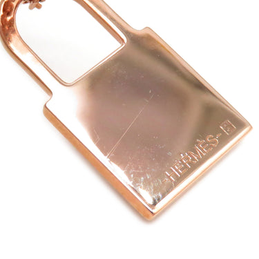 エルメス HERMES オーケリー ペンダント ブラックXローズゴールド GP ヴォースイフト ネックレス ピンクゴールド カデナ 黒