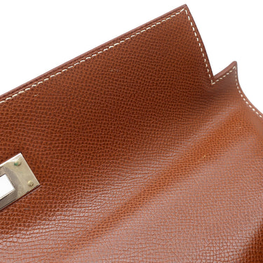 エルメス HERMES ケリー32 外縫い ノアゼット クシュベル 2WAYバッグ シルバー金具 ノアゼット 茶 ショルダー