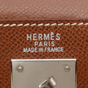 エルメス HERMES ケリー32 外縫い ノアゼット クシュベル 2WAYバッグ シルバー金具 ノアゼット 茶 ショルダー