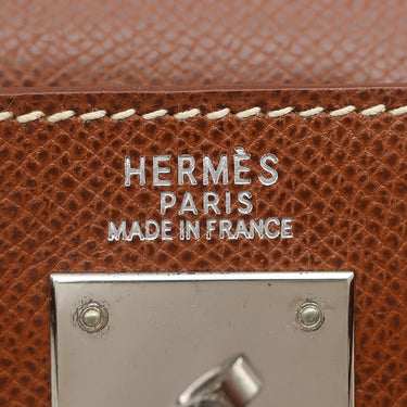 エルメス HERMES ケリー32 外縫い ノアゼット クシュベル 2WAYバッグ シルバー金具 ノアゼット 茶 ショルダー