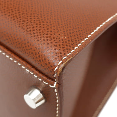 エルメス HERMES ケリー32 外縫い ノアゼット クシュベル 2WAYバッグ シルバー金具 ノアゼット 茶 ショルダー