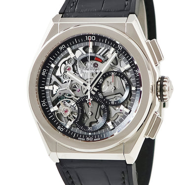 腕時計 ゼニス ZENITH デファイ エル プリメロ21 YOSHIDA SPECIAL EDITION 65.9000.9004/77.R582 自動巻き メンズ OH済 K18WG 限定18