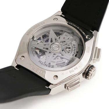 腕時計 ゼニス ZENITH デファイ エル プリメロ21 YOSHIDA SPECIAL EDITION 65.9000.9004/77.R582 自動巻き メンズ OH済 K18WG 限定18