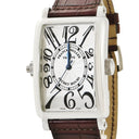 腕時計 フランクミュラー FRANCK MULLER ロングアイランド シークレットアワーズ 1300SEHI 自動巻き メンズ シルバー レクタンギュラー