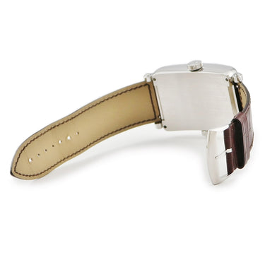 腕時計 フランクミュラー FRANCK MULLER ロングアイランド シークレットアワーズ 1300SEHI 自動巻き メンズ シルバー レクタンギュラー