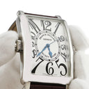 腕時計 フランクミュラー FRANCK MULLER ロングアイランド シークレットアワーズ 1300SEHI 自動巻き メンズ シルバー レクタンギュラー