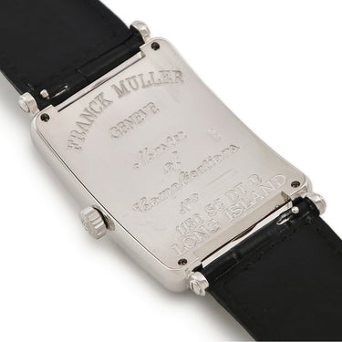 腕時計 フランクミュラー FRANCK MULLER ロングアイランド 1150SCDTD 自動巻き メンズ OH済 K18WG無垢 純正ダイヤ ビザン数字 ギヨシェ 角型