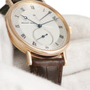 腕時計 ブレゲ BREGUET クラシック パワーリザーブ 5277BR/12/9V6 手巻き メンズ K18RG無垢 スモールセコンド シースルーバック