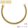 喜平 KIHEI K18 18金 18.7cm 19.8g 8面 トリプル イエローゴールド K18YG ブレスレット 造幣局検定マーク ショッピングローン対応していません