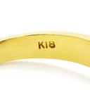 ノンブランド NON BRAND ブルーサファイア ダイヤリング イエローゴールド×ブルー K18YG サファイア ダイヤモンド リング 指輪 Au750 18K 青 オーバル 14号