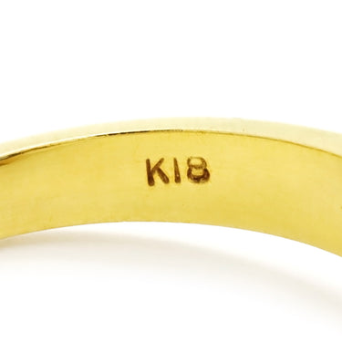 ノンブランド NON BRAND ブルーサファイア ダイヤリング イエローゴールド×ブルー K18YG サファイア ダイヤモンド リング 指輪 Au750 18K 青 オーバル 14号