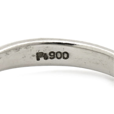 ノンブランド NON BRAND ダイヤ 立爪リング プラチナシルバー Pt850 ダイヤモンド リング 指輪 1P 10.5号