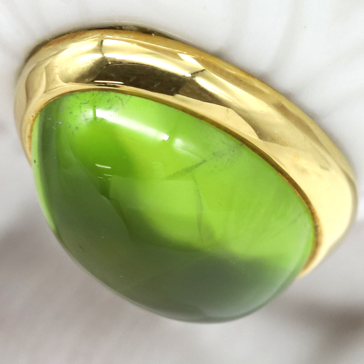 希少ブルガリチャンドラリンググリーントルマリン 18K金750ヴィンテージ